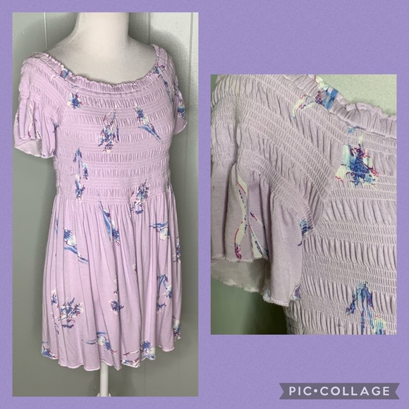 A Pea in the Pod Tops - A Pea In A Pod Lavender Floral Elastic Bust Top L